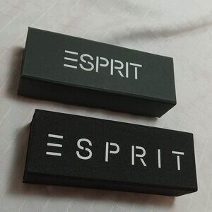 2 original vintage ESPRIT glasses black cases circa 2000